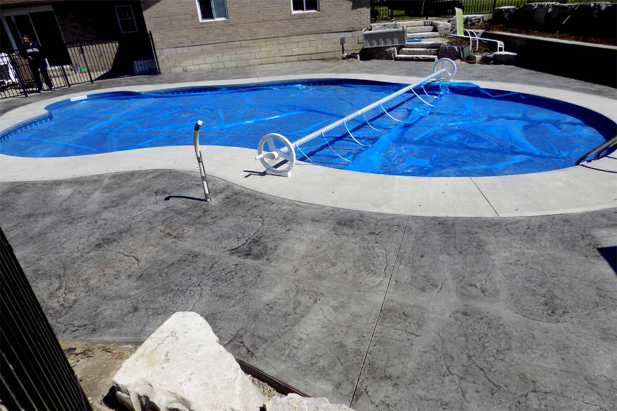 image of completed pool concrete print